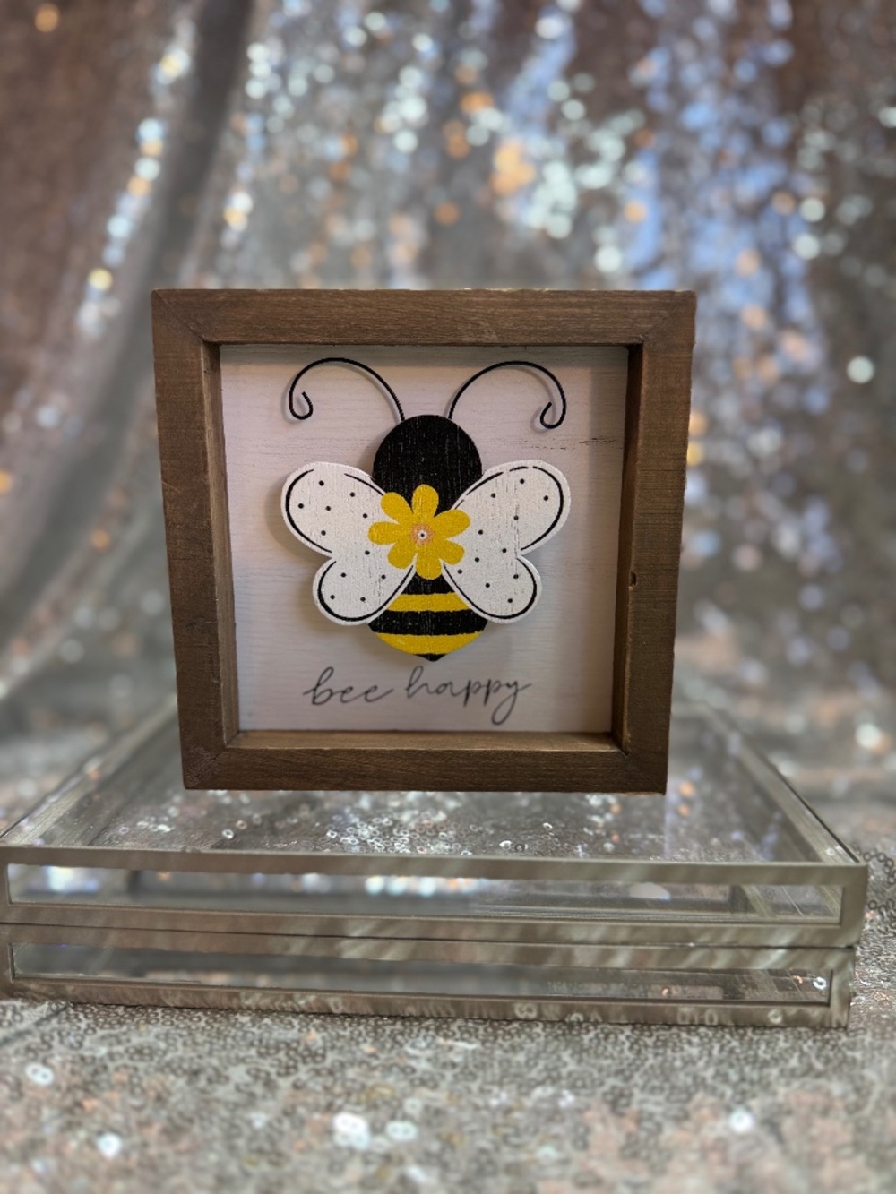 Bee Happy wall/desk decor